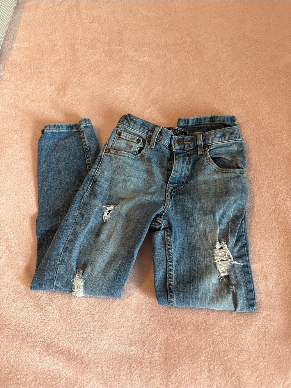 Arizona Jean Company Slim Distressed Jeans